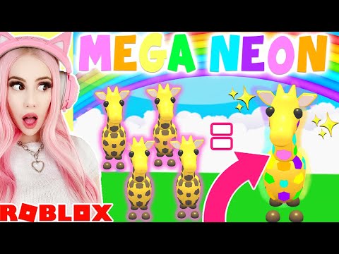 Making My First *MEGA NEON PET* IN ADOPT ME! Roblox Adopt Me Mega Neon Update