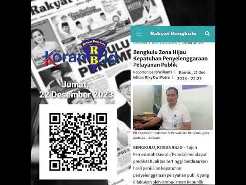 Top News Koran RB, Jumat, 22   Desember 2023