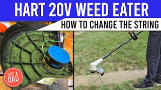 Hart 20V Cordless Weed Eater:  How to Change the String