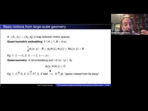 Dan Cristofaro-Gardiner: PFH spectral invariants and the large-scale geometry of Hofer's metric