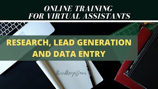 SEO Training for Filipino Virtual Assistants: Research & Lead Gen