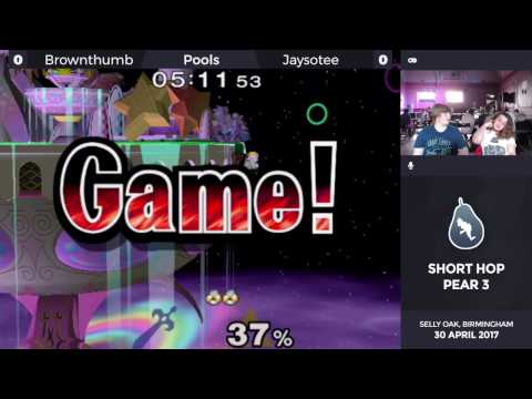 Short Hop Pear 3 - Pool 2 - Brownthumb (Sheik, Ice Climbers) vs Jaysotee (Marth)