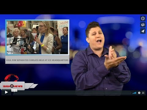 Vigil for separated families held at ICE Headquarters (ASL - 6.19.18)