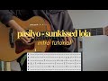 pasilyo - SunKissed lola guitar intro tutorial [TAB]