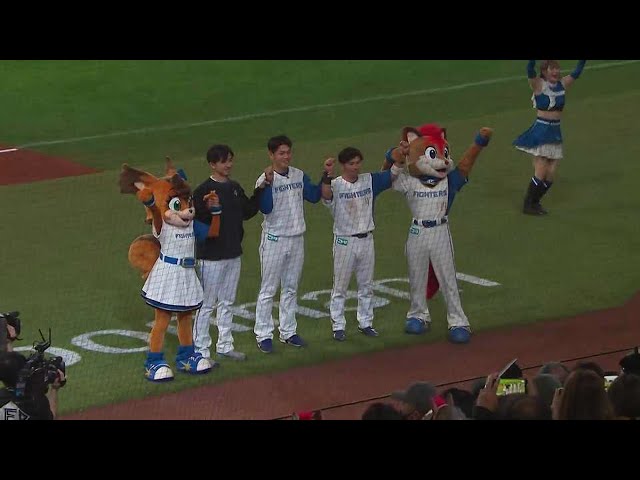 ファイターズ・上川畑大悟選手・野村佑希選手・上沢直之投手ヒーローインタビュー 4月29日 北海道日本ハムファイターズ 対 福岡ソフトバンクホークス