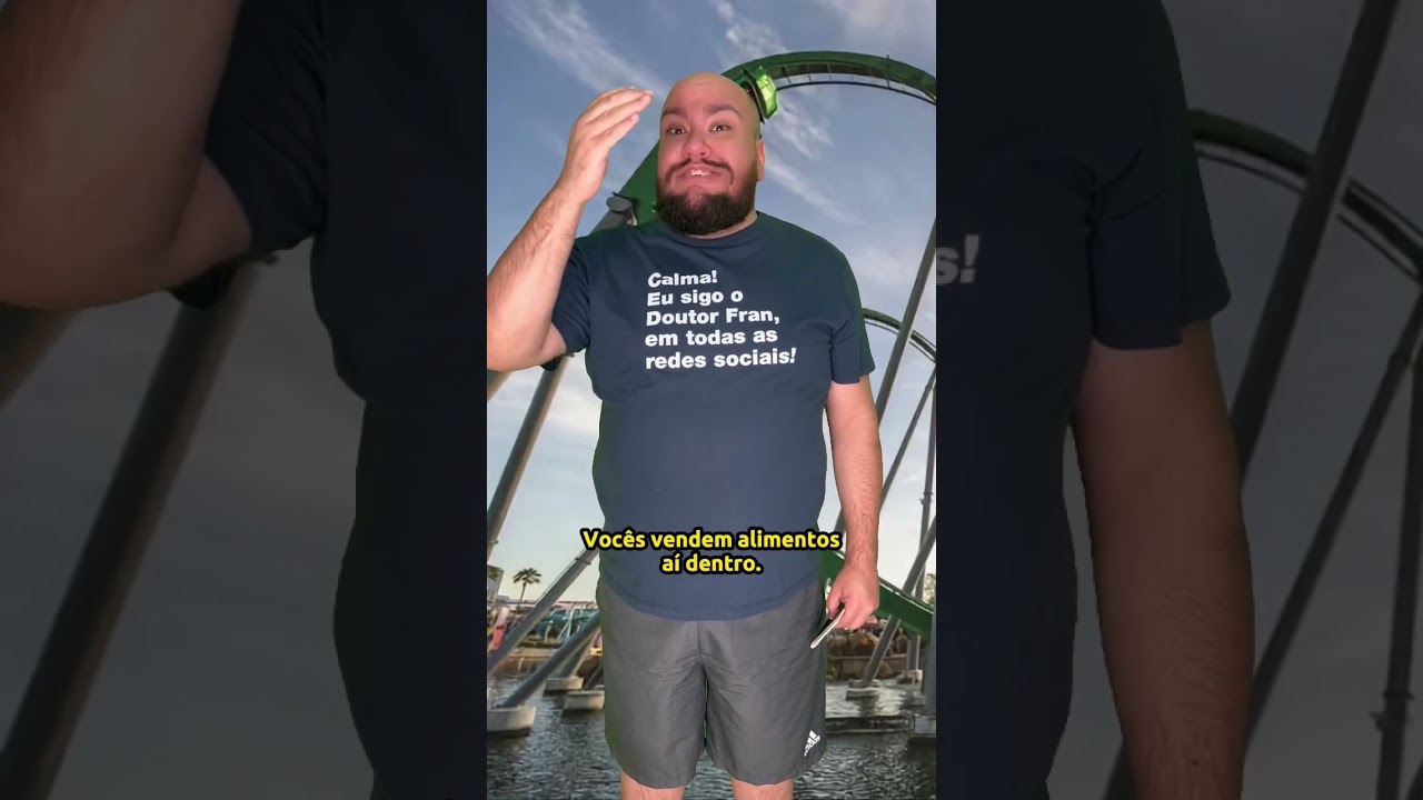 Eu posso entrar com comida ou bebida no parque de diversões ou parque aquático