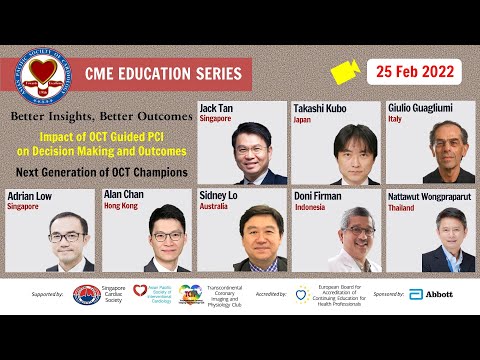 Impact of OCT Guided PCI. Better insights, Better outcomes: Next Generation of OCT Champions