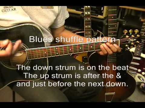 Blues Shuffle Strumming Pattern Lesson FunkGuitarGuru Acoustic