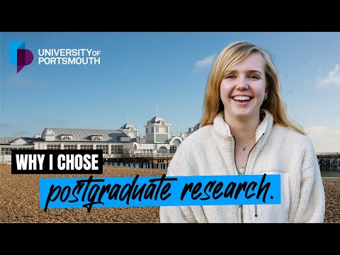 Why I chose postgrad research at Portsmouth