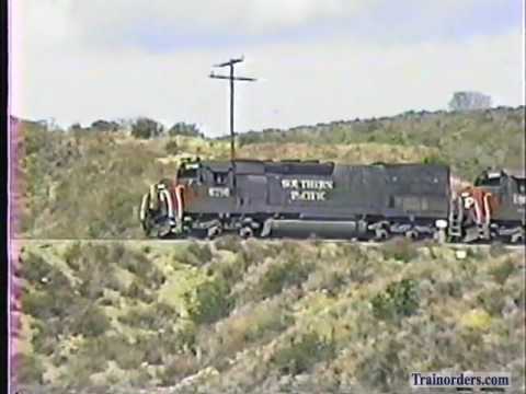 Classic Railroad Series 211 - SP and Santa Fe at Blue Cut February 18, 1992