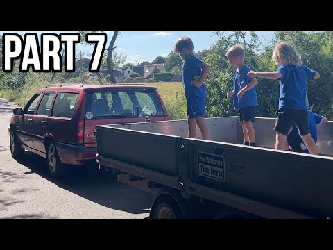 Volvo 850 Restoration Part 7 - Repairing the exhaust on a hot summer night