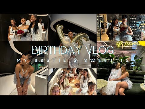 Birthday vlog: Uya’s SWEET 16!!🩵 | dinner | photoshoot | bday gifts & more || South African YouTuber