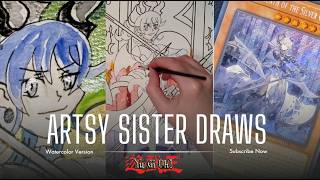 Artsy Sister Draws Lady Labrynth of the White Castle | Yu-Gi-Oh! Labrynth (Sketch to Watercolor)