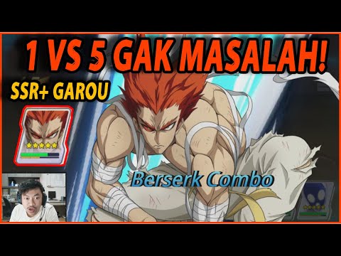 🔥🔥SSR+ BLOODTHIRSTY GAROU TERLALU GGWP [1 VS 5 = WIN] - ONE PUNCH MAN ROAD TO HERO 2.0