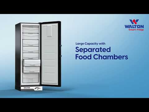 Walton Vertical Freezer | Separate Food Chambers | Available Capacities: 272 and 334 Litre | Walton