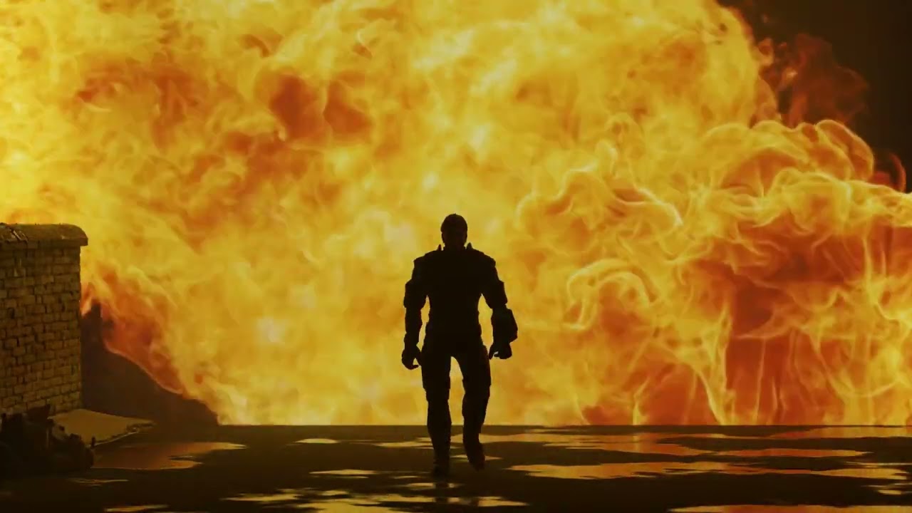 A Cinematic Superhero Walking Animation 3D Model