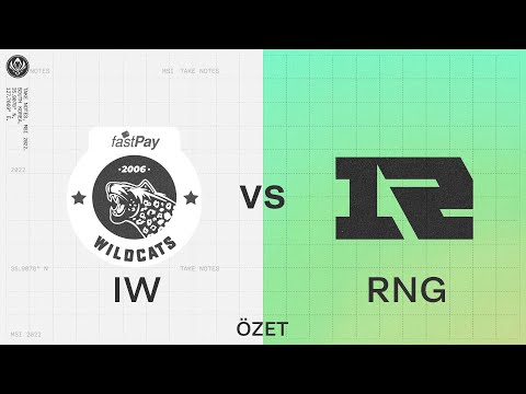 fastPay Wildcats (IW) vs Royal Never Give Up (RNG) Maç Özeti | MSI 2022 Grup Aşaması 1. Gün