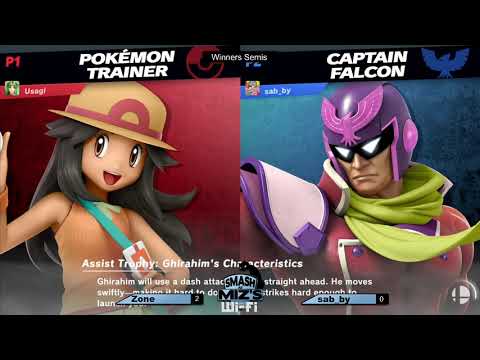 Smash @ Miz's WiFi 14 - Zone (Pokémon Trainer) vs. sab_by (Captain Falcon, Wario) Winners Semis