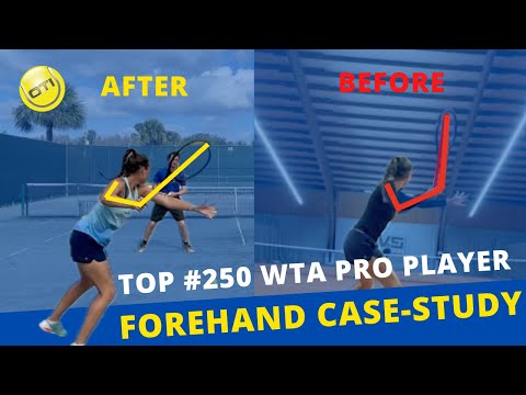 Full Forehand Lesson: WTA Pro Player Case Study - From 450WTA to 254 WTA