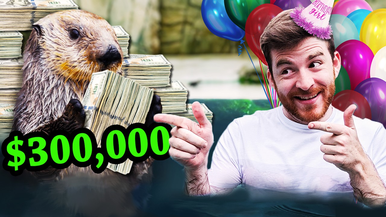 We somehow raised $300,000 for a Sea Otter's birthday