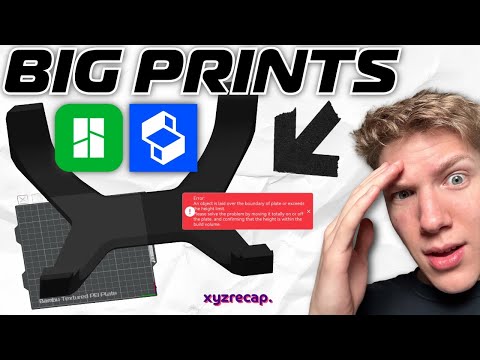 3D PRINT BIG PARTS (Easy!) Bambu Studio // Shapr3D Dovetail Jointing TUTORIAL #3dprinting #3dprinter