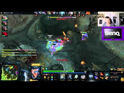 Arteezy's Poof Triple Kill / Rampage