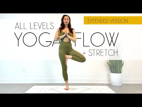 45 Min Hatha Yoga Flow and Stretch All Levels Yoga