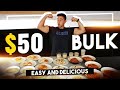 $50 For a Week of Bulking - GOURMET MEAL PREP on a Budget with Zac Perna