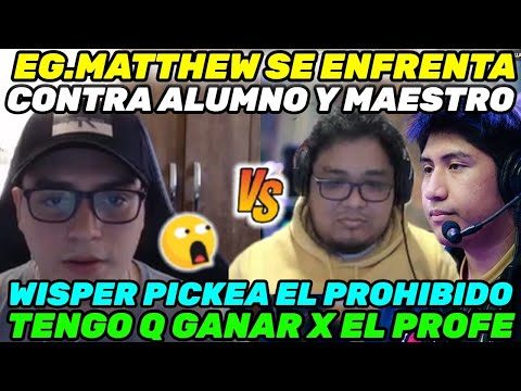 😲EG. MATTHEW FACES OFF AGAINST WISPER AND SMASH😲WISPER GETS NERVOUS ABOUT PLAYING WITH THE PROSOR...