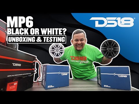 DS18 MP6 BK / WH 6.5" ( Unboxing / Testing) 2-Way Marine Speakers