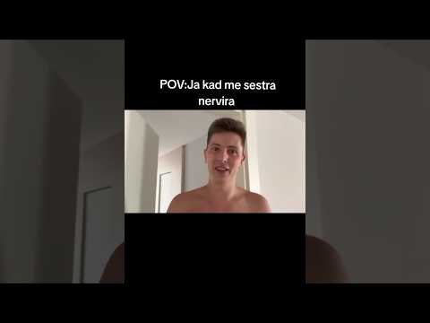 Jel i vi ovako sa sestrom/bratom?😂 #novke #smigicka #sestra #brat #smesno #zabavno #zezancija