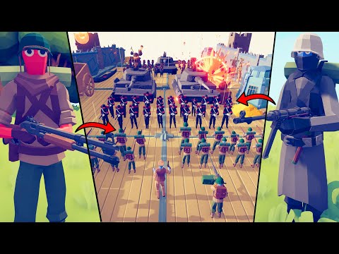 The LARGEST WW2 Bridge Battle EVER in New TABS Map Creator Update!