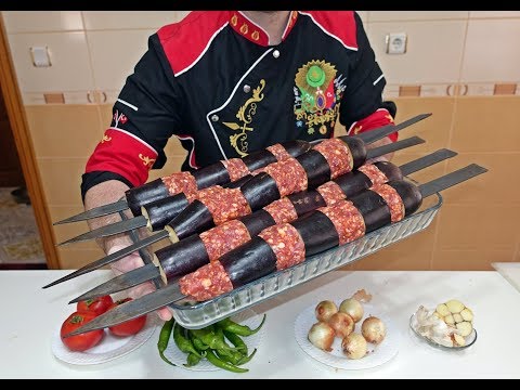 Traditional Eggplant Kebab Recipe | how to make Eggplant Shish Kebab | Eggplant Barbecue Kebab