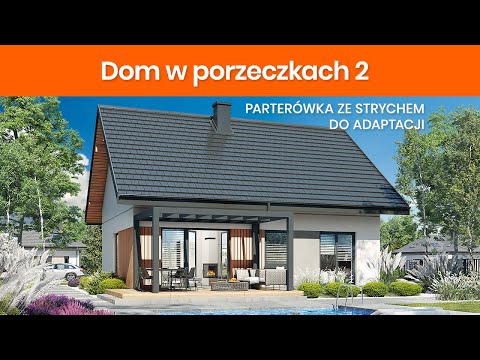 Dom w porzeczkach 2 – Parterówka ze strychem do adaptacji I ARCHON+ Projekty Domów