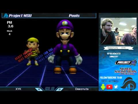 Project MSU Pools - Deeznuts (Ness) vs. XYK (Luigi)