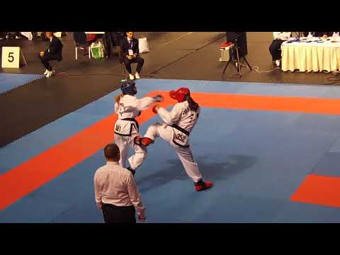 Elena Nikolaeva (RUS) v Caoimhe Keogh (IRL) - Female -62kg Sparring