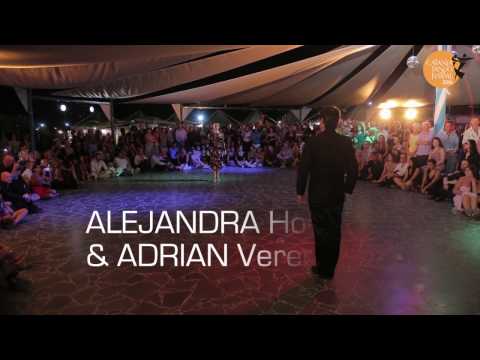  Adrian Veredice  and  Alejandra Hobert  are  dancing  at  Catania Tango Festival  in  2016