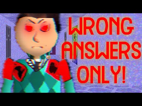 (🛑WRONG ANSWERS ONLY🛑)BILLY'S BASICS EDUCATIONAL GAME V1.3.2. MOD/THE DARK BALDI 12-2022