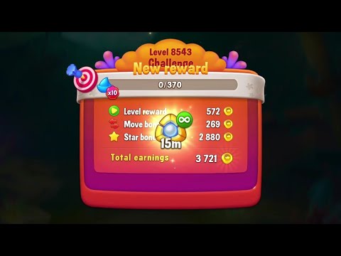 @Fishdom Win Strikes Level 8542 - Special Level 8543 Challenge, Got FREE 15Min Lightning