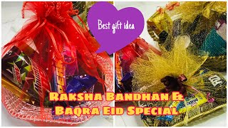 How to decorate chocolate basket for Eid,Diwali,Raksha Bandhan// Chocolate basket for all functions✨
