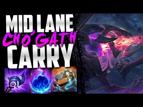 Cho'Gath Mid Lane Feasts on NA Diamond