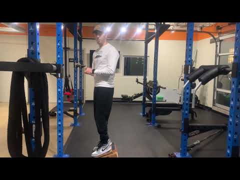 Heel Elevated Bodyweight Squat