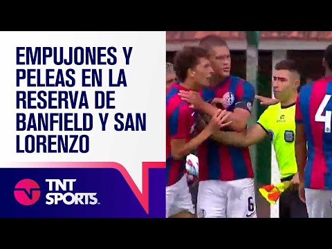 ¡SE PICÓ TODO! 🔥 EMPUJONES y PELEAS en la reserva de Banfield y San Lorenzo