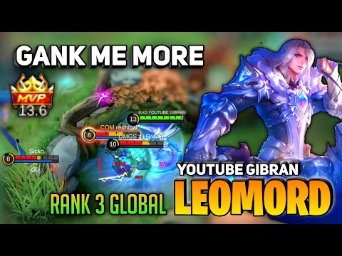 MVP Play Non Stop Killing [ Top 3 Global Leomord ] By Youtube Gibran - Mobile Legend