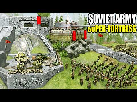 I built the Largest WW2 SUPER-FORTRESS Siege EVER... - Gates of Hell: Base Building