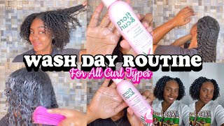 Curly Hair Wash Day Routine Ft Flora & Curl | For All Hair Styles| + Styling Tips