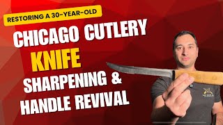 Restoring a 30-Year-Old Chicago Cutlery Knife: Sharpening & Handle Revival #revival #woodworking
