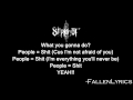 Slipknot People Shit Lyric Video HD