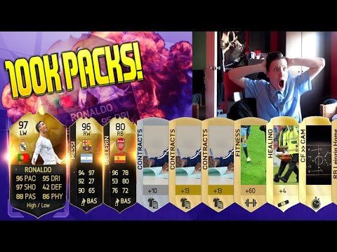 TIF RONALDO & IF MESSI PACK OPENING! - 100K PACKS!!! (FIFA 16 PACK OPENING)