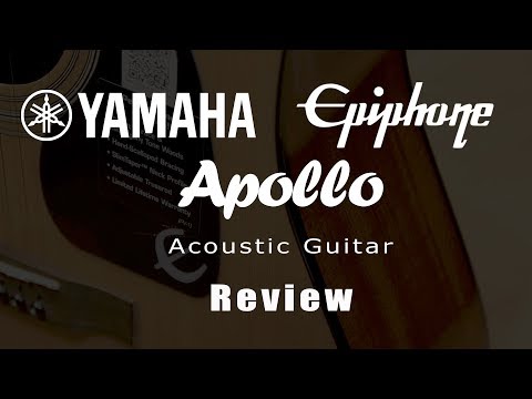 YAMAHA F310, Epiphone DR100, Apollo DC/OMC 民謠吉他介紹【敦煌樂器】